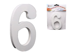 XFR42648 NUMERI IN LEGNO DA DECORARE "6"