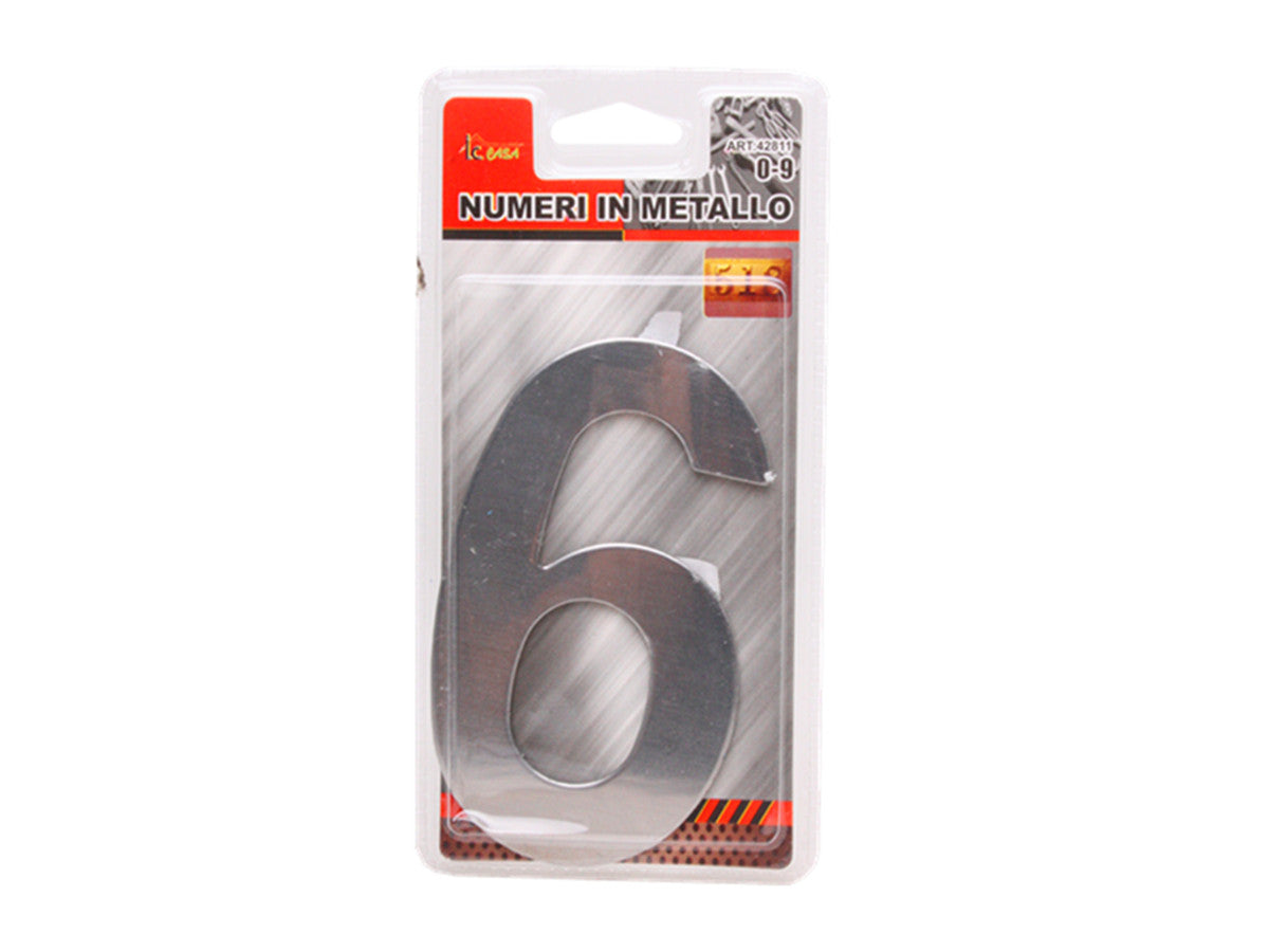 XFR42811 NUMERI METALLO "6"