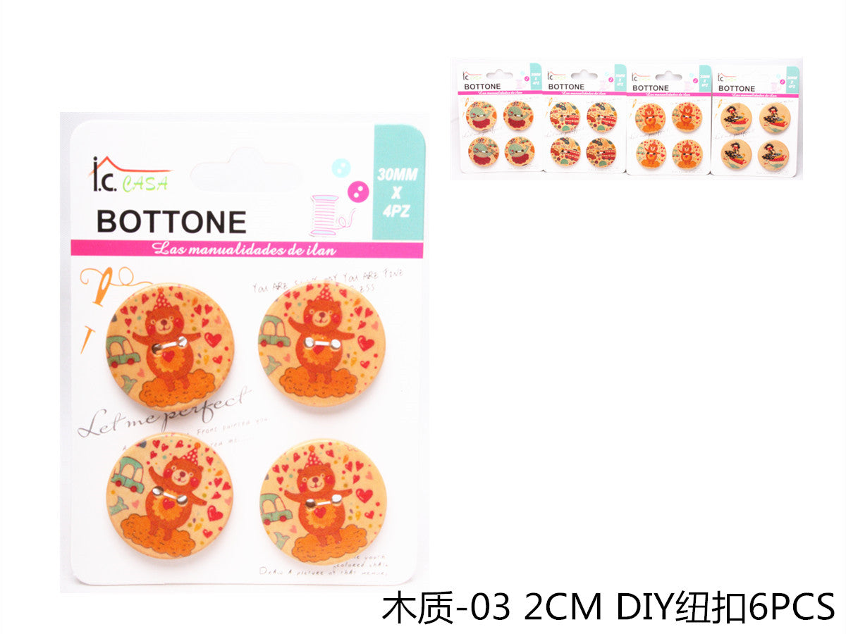 XFR43395-6 BOTTONE 6PZ
