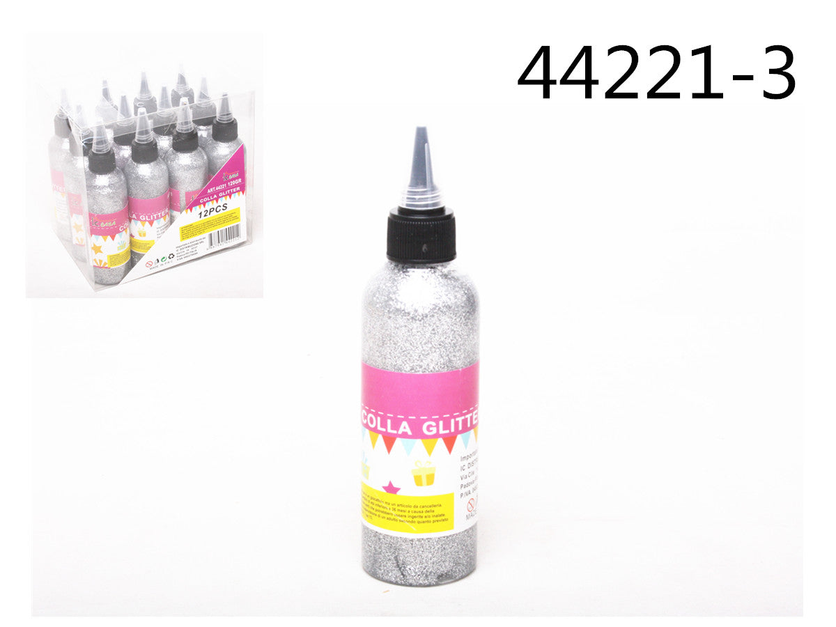 XFR44221-3 COLLA GLITTER 120GR ARGENTO