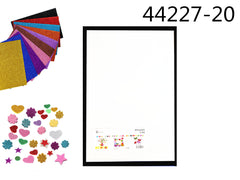 XFR44227-16 EVA GLITTER DA DECORARE 40*60cm BIANCO