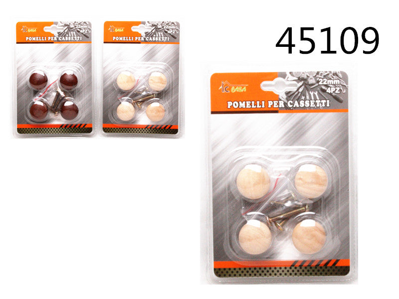 XFR45109 POMELLO PER CASSETTO 4PZ 22MM