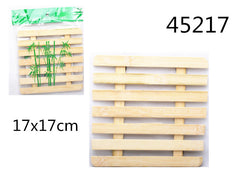 XFR45217 SOTTOPENTOLA IN BAMBU 17X17CM