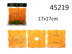 XFR45219 SOTTOPENTOLA IN BAMBU 17X17CM