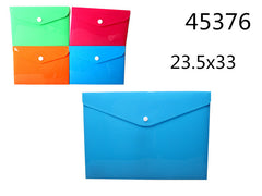 XFR45376 BUSTA PP CON BOTTONE 23X33CM
