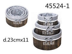XFR45524-1 SET 3 SCATOLA LEGNO F23*11