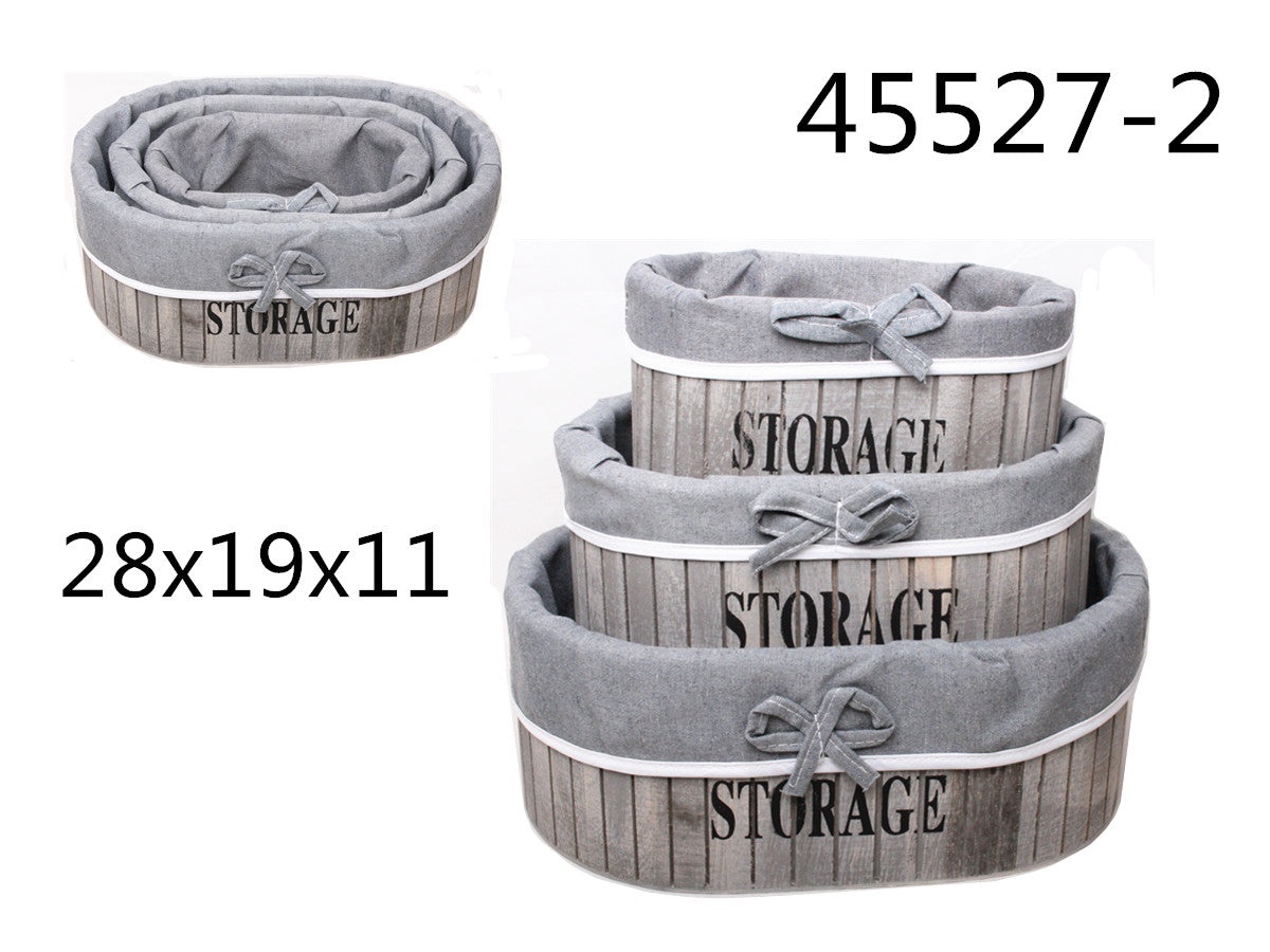 XFR45527-2 SET 3 SCATOLA LEGNO 28*19*11