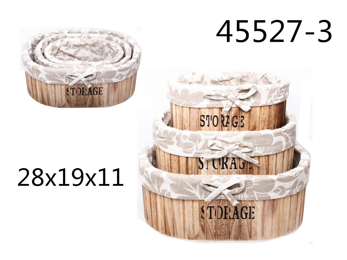 XFR45527-3 SET 3 SCATOLA LEGNO 28*19*11