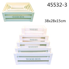 XFR45532-3 SET 5 SCATOLA LEGNO 38*28*15