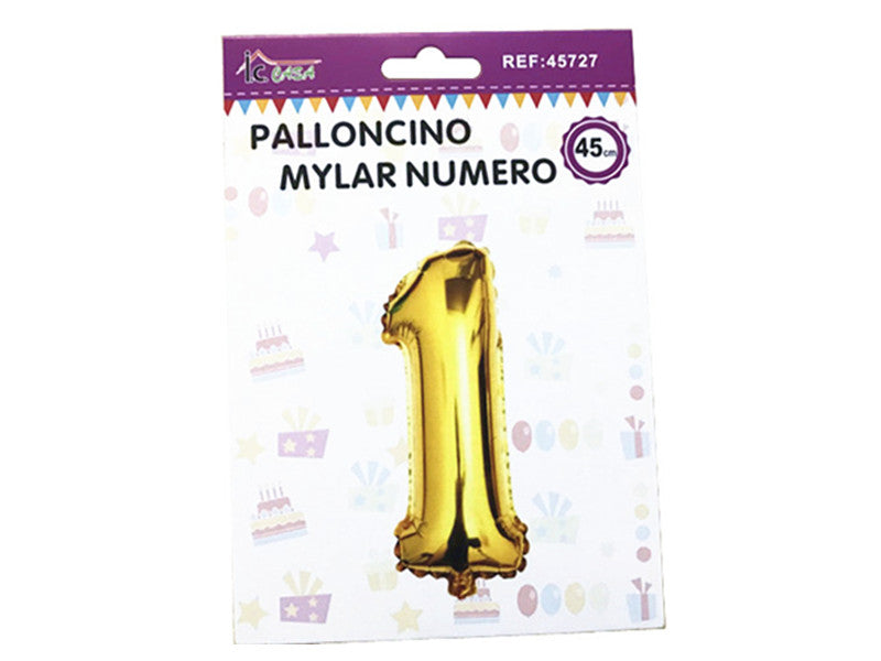 XFR45727 PALLONCINO MYLAR NUMERO -1