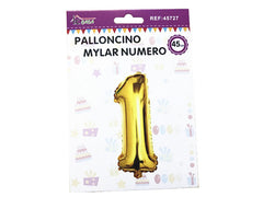 XFR45727 PALLONCINO MYLAR NUMERO -1