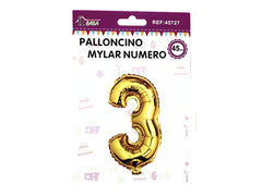 XFR45727 PALLONCINO MYLAR NUMERO -3