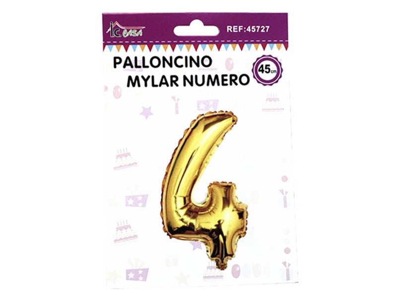 XFR45727 PALLONCINO MYLAR NUMERO -4