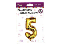 XFR45727 PALLONCINO MYLAR NUMERO -5