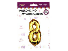 XFR45727 PALLONCINO MYLAR NUMERO -8
