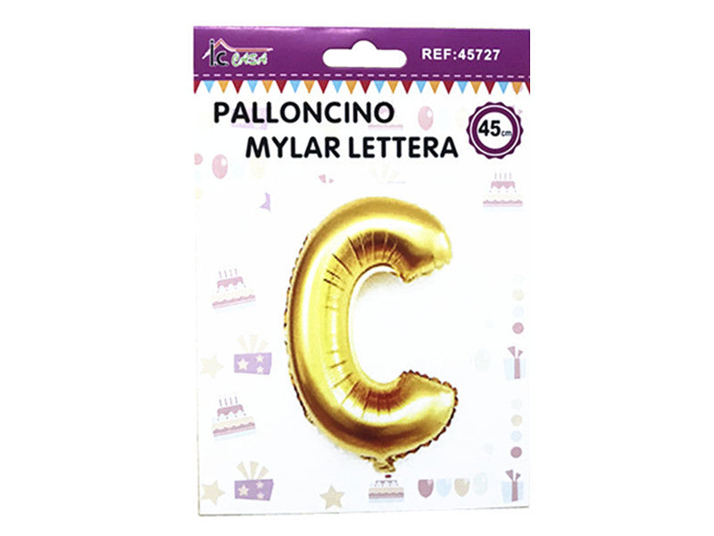 XFR45727 PALLONCINO MYLAR LETTERA -C