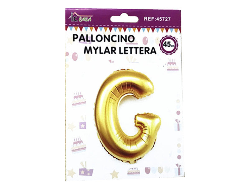 XFR45727 PALLONCINO MYLAR LETTERA -G