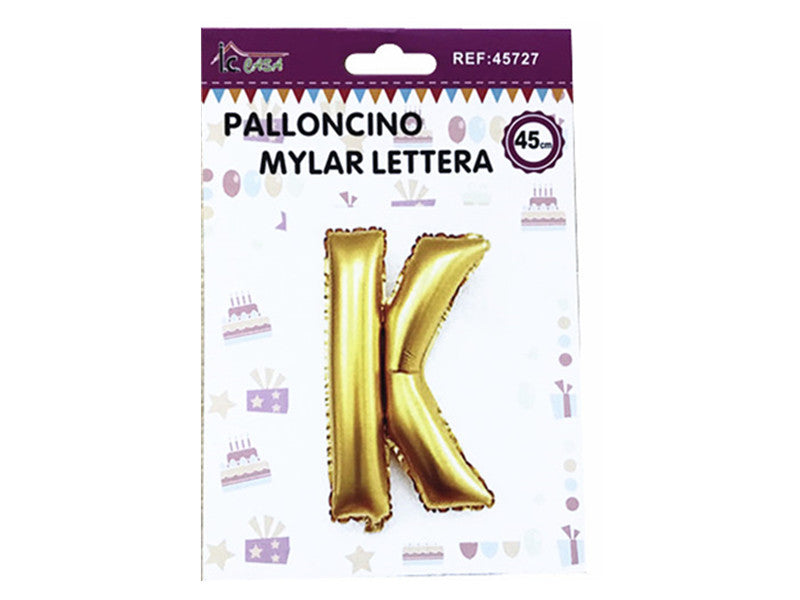 XFR45727 PALLONCINO MYLAR LETTERA -K