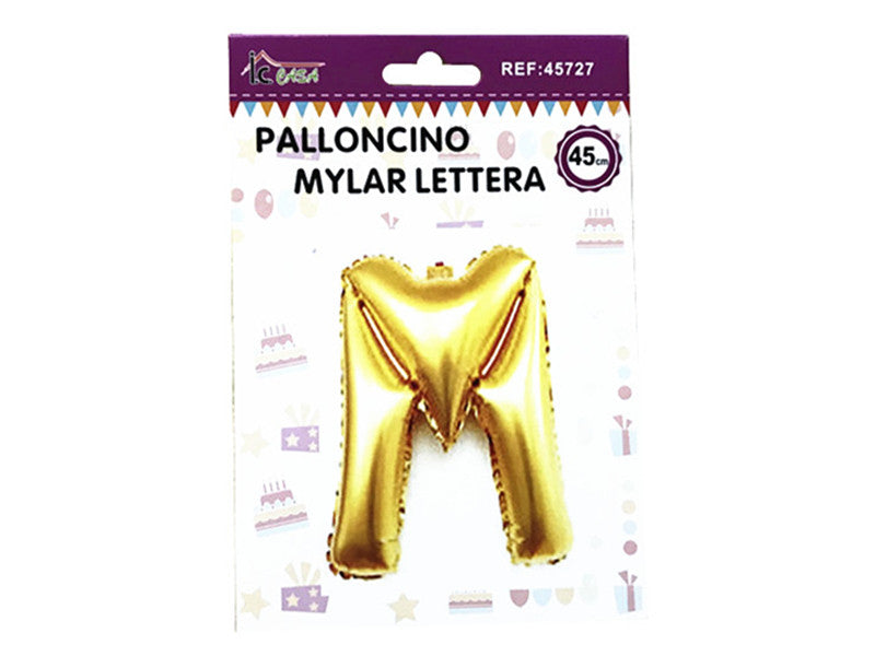 XFR45727 PALLONCINO MYLAR LETTERA -M