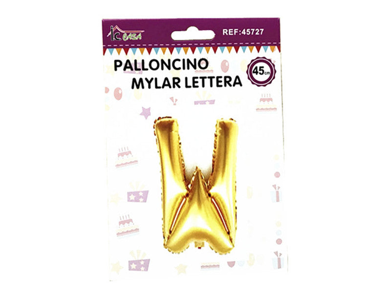 XFR45727 PALLONCINO MYLAR LETTERA -W