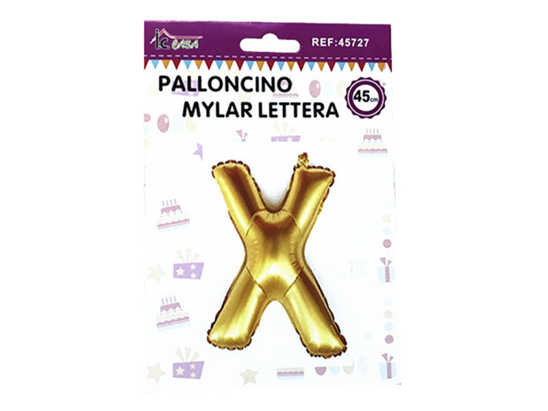 XFR45727 PALLONCINO MYLAR LETTERA -X