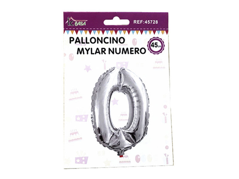 XFR45728 PALLONCINO MYLAR NUMERO -0