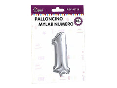XFR45728 PALLONCINO MYLAR NUMERO -1