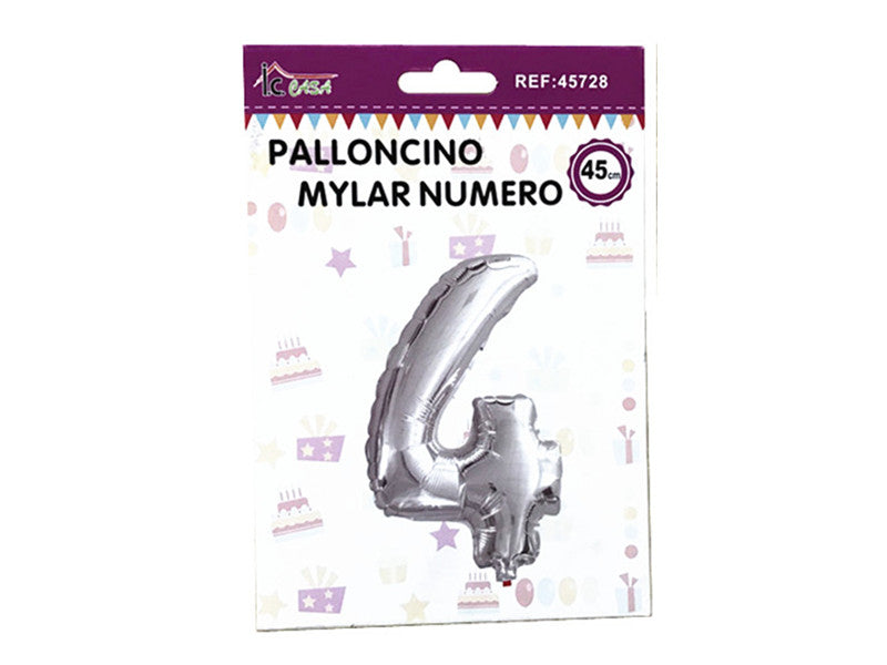 XFR45728 PALLONCINO MYLAR NUMERO -4