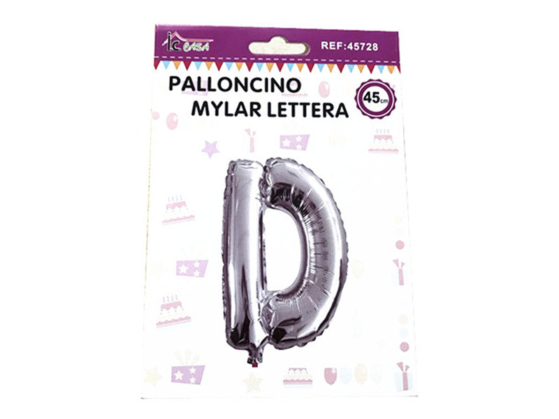 XFR45728 PALLONCINO MYLAR LETTERA -D