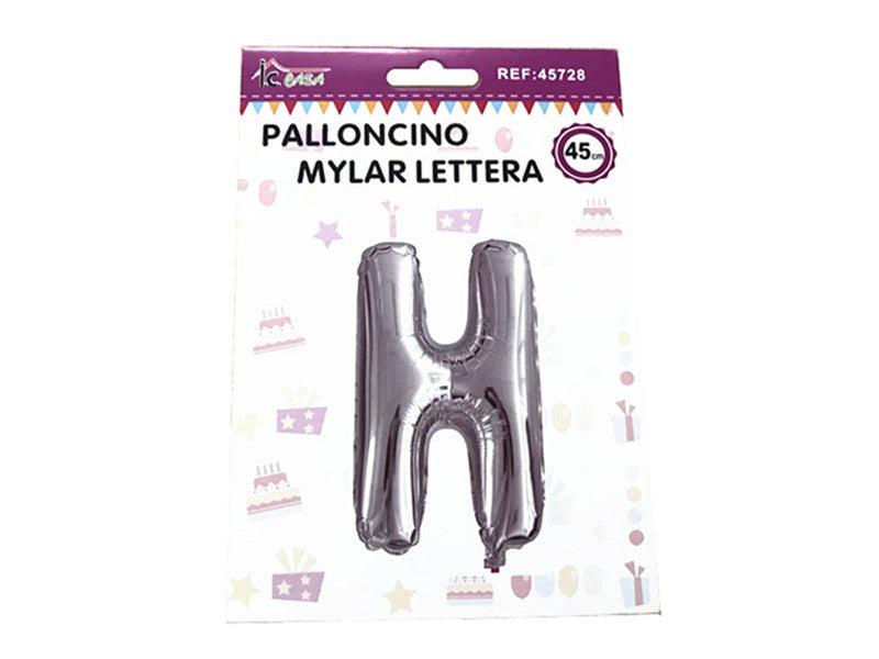 XFR45728 PALLONCINO MYLAR LETTERA -H