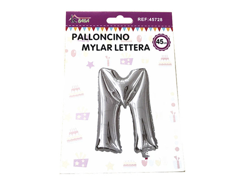 XFR45728 PALLONCINO MYLAR LETTERA -M