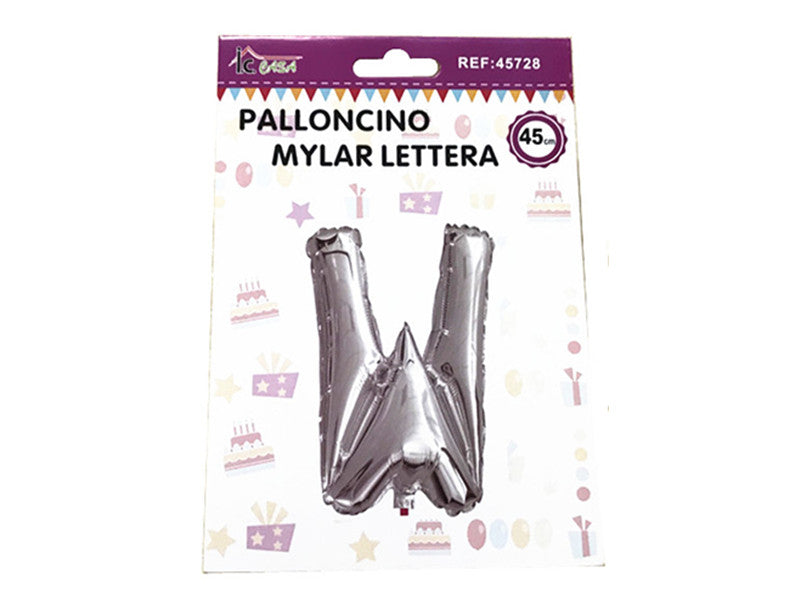 XFR45728 PALLONCINO MYLAR LETTERA -W