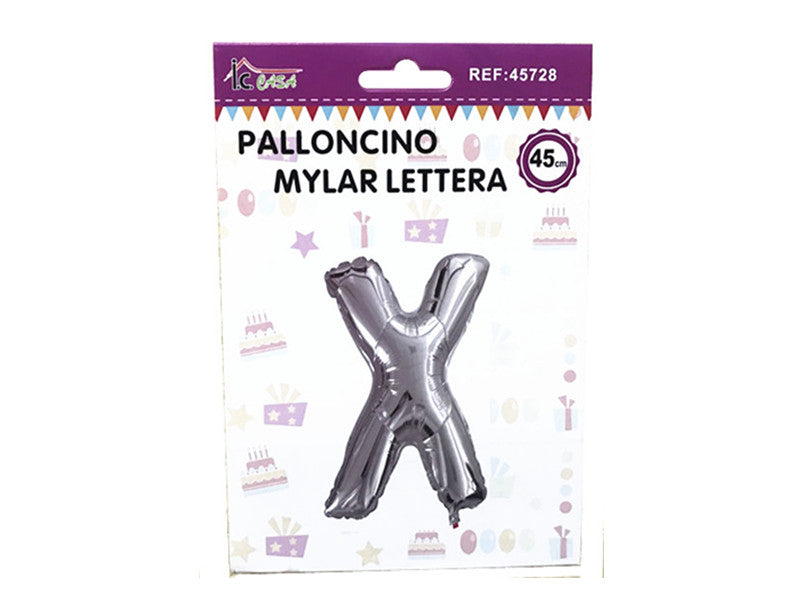 XFR45728 PALLONCINO MYLAR LETTERA -X
