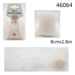 XFR46064 NASTRO DI CANAPA 8CM*1.8M