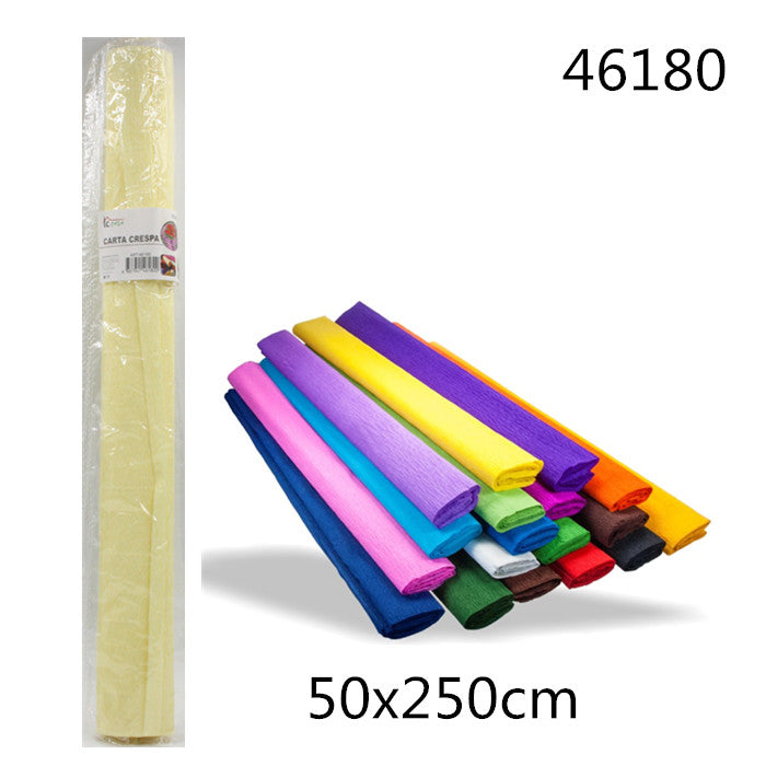 XFR46180 CARTA CRESPA 50*250 BELGE 29*