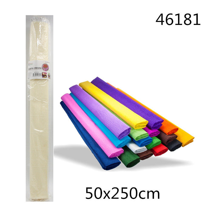 XFR46181 CARTA CRESPA 50*250 BIANCO 30*