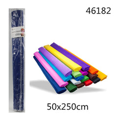 XFR46182 CARTA CRESPA 50*250 AZZURRO 35*