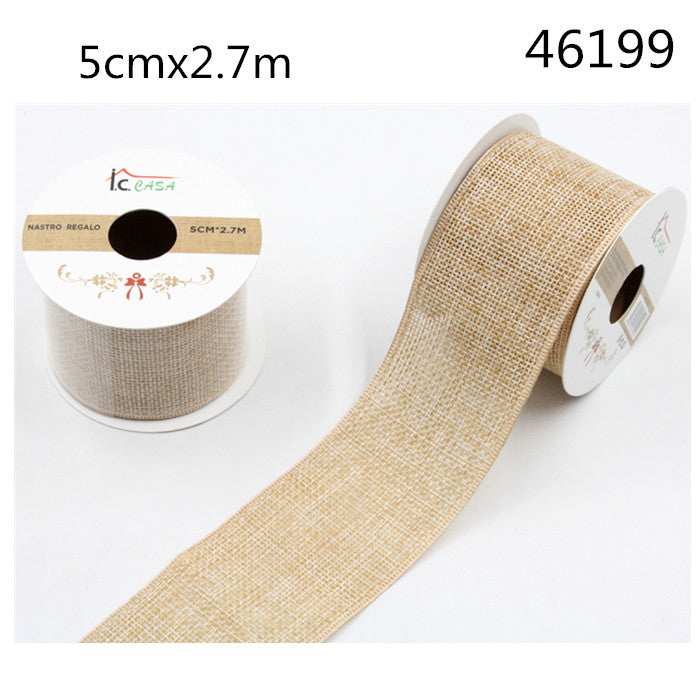 XFR46199 NASTRO REGALO 5CM*2.7M NATURALE