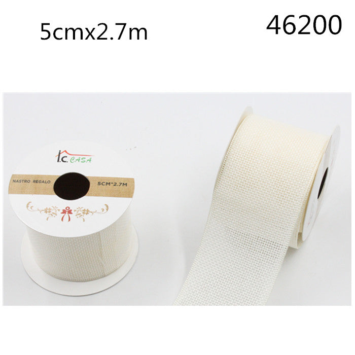XFR46200 NASTRO REGALO 5CM*2.7M PANNA