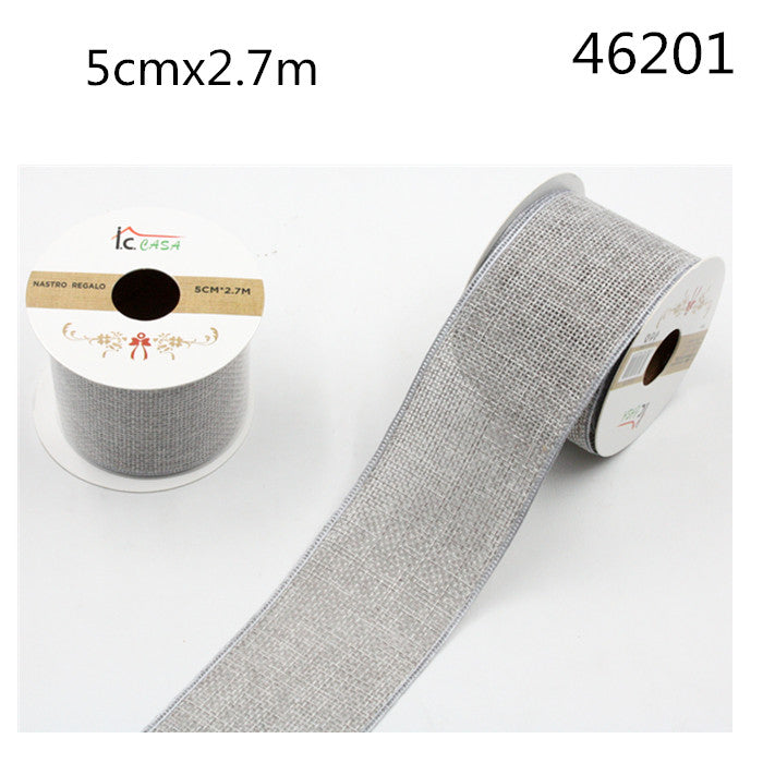 XFR46201 NASTRO REGALO 5CM*2.7M GRIGIO
