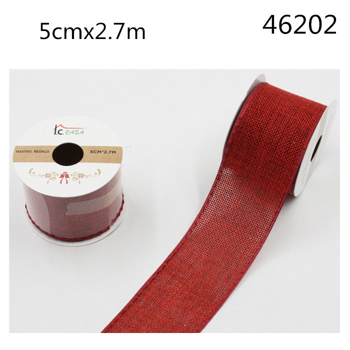 XFR46202 NASTRO REGALO 5CM*2.7M BORDO