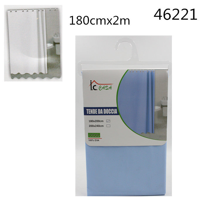 XFR46221 TENDA DOCCIA 180*2M CELESTE