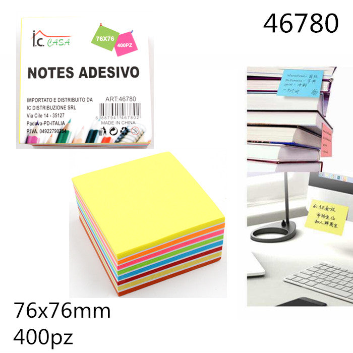 XFR46780 NOTES NON ADESIVO 400PZ