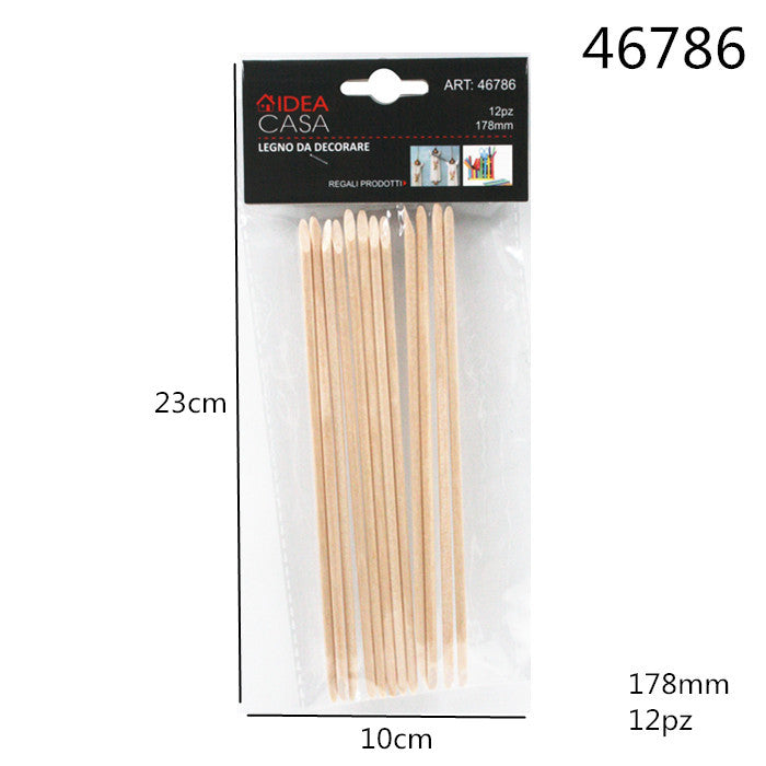 XFR46786 LEGNO DA DECORARE 178MM 12PZ