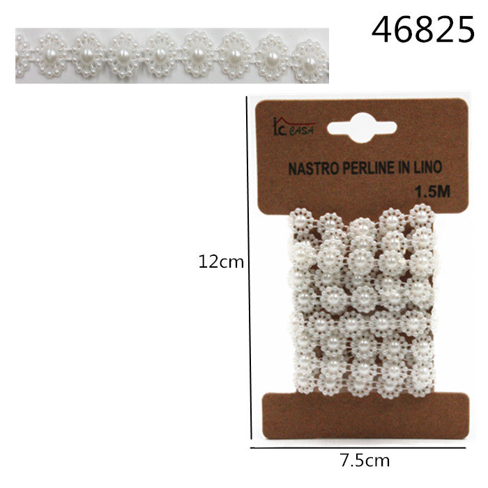 XFR46825 NASTRO PERLINE IN PLASTICA