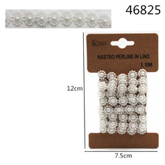 XFR46825 NASTRO PERLINE IN PLASTICA