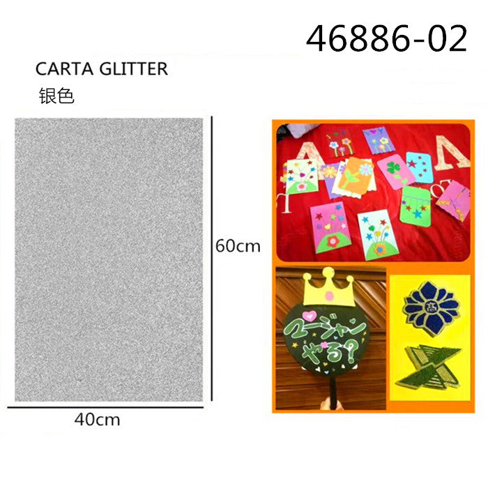 XFR46886 FOGLIO GLITTER 250GR.40X60CM ÒøÉ«