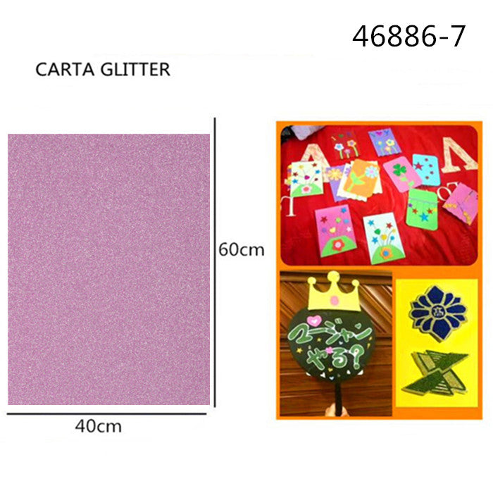 XFR46886 FOGLIO GLITTER 250GR.40X60CM ³à×ÏÉ«