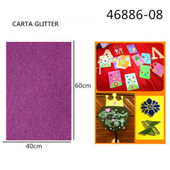 XFR46886 FOGLIO GLITTER 250GR.40X60CM ºì×ÏÉ«