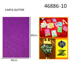 XFR46886 FOGLIO GLITTER 250GR.40X60CM ×ÏºìÉ«